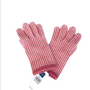Gap women’s pink/white gloves